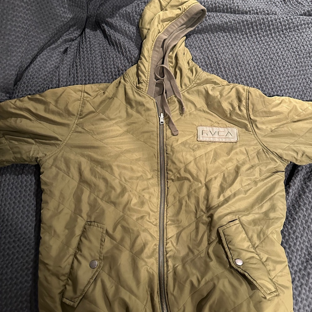 RVCA Khaki Quilted Jacket